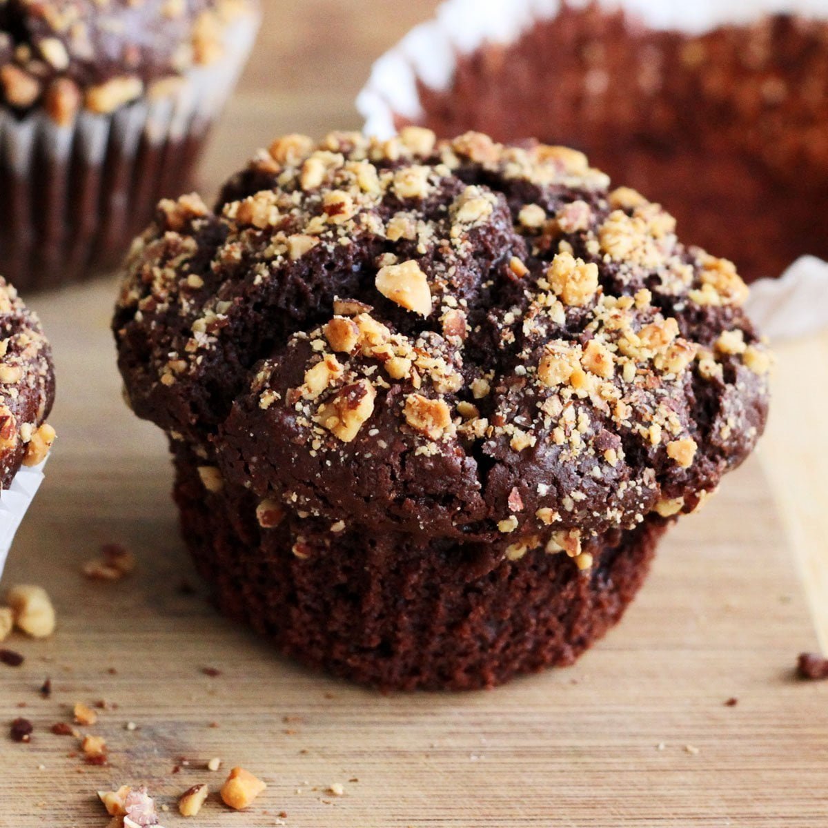 Image of chocolate hazelnut muffin